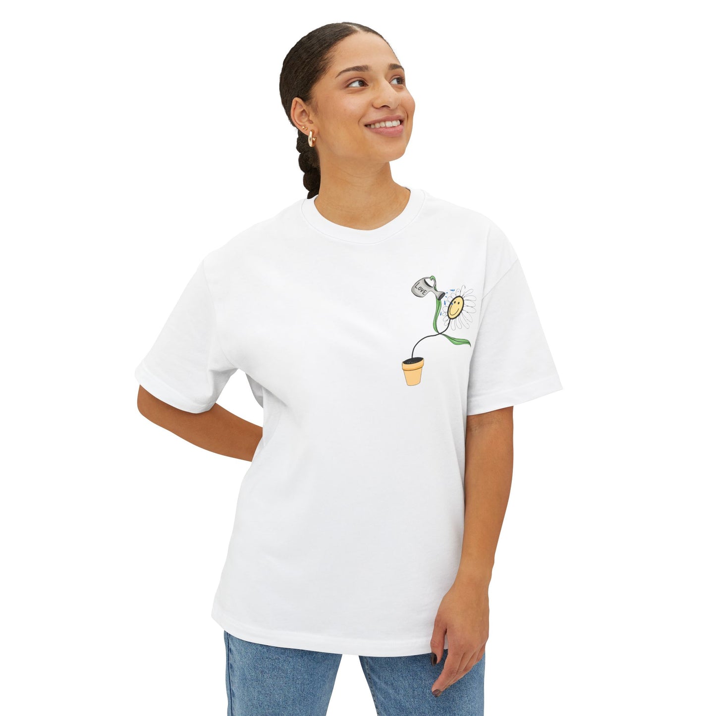 Love Creates Growth | Oversized Boxy Tee